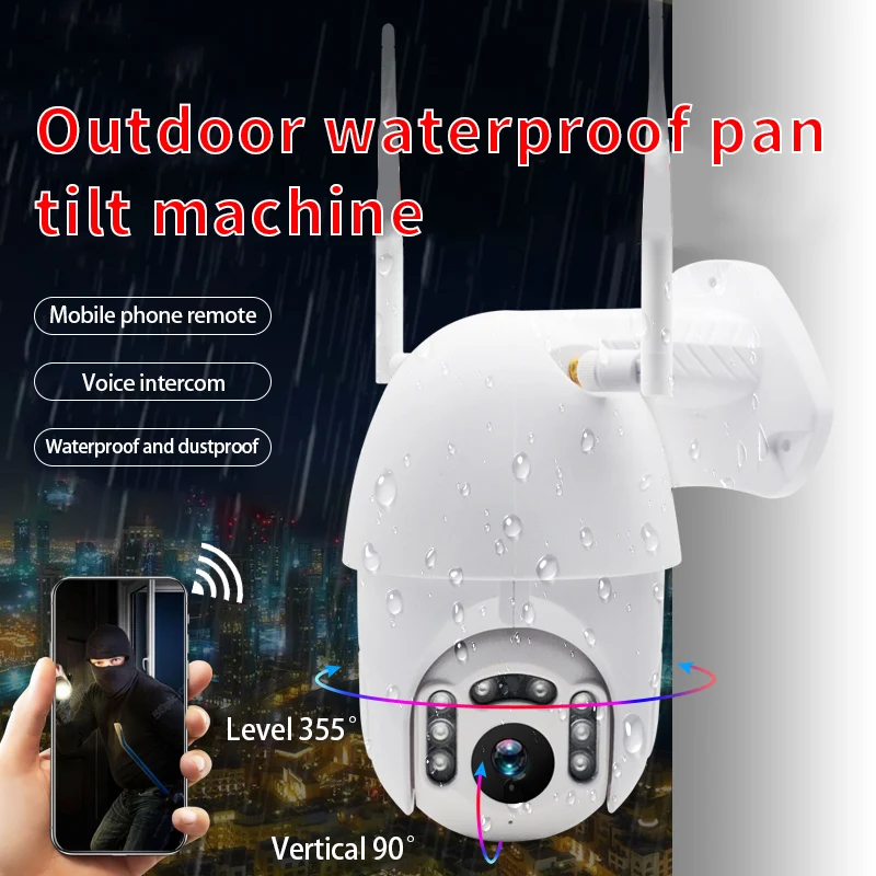 

Outdoor PTZ Wireless IP Camera Wifi Move Detection Infrared Night Vision Waterproof Surveillance RJ45/Wifi Dome CCTV Camera