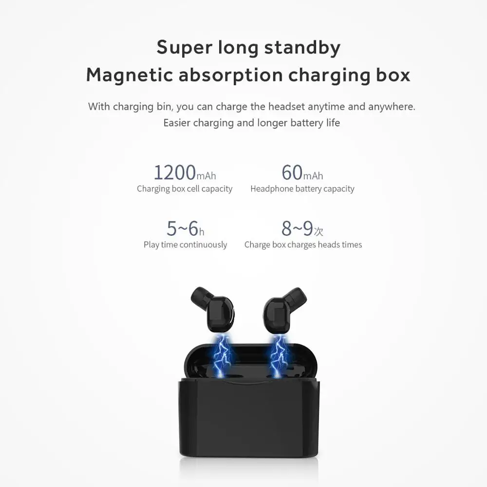 TWS мини беспроводные Bluetooth наушники 5,0 спортивные стерео наушники с микрофоном для samsung iPhone huawei