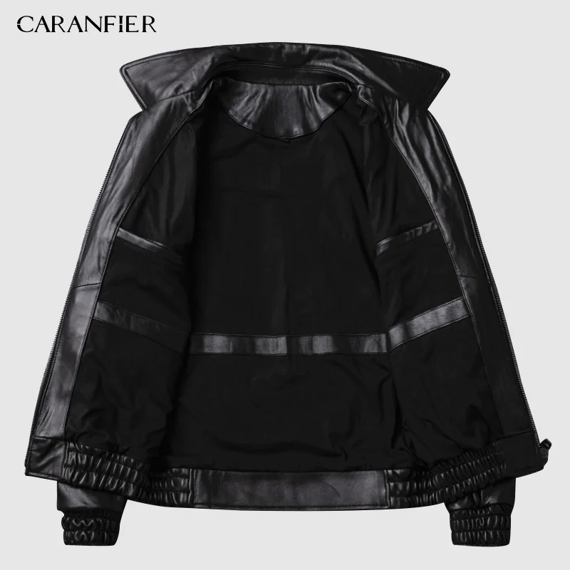 CARANFIER Air Force Flight куртка телячья кожа толстая кожаная куртка мужская пилот пальто летчик-бомбардировщик куртка мужское зимнее пальто