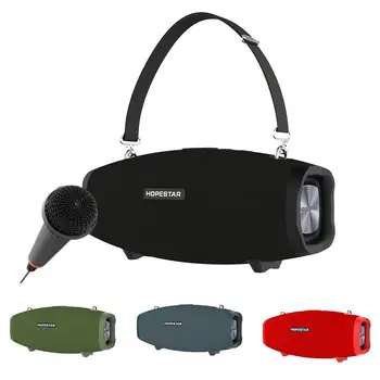

Yuanlin HOPESTAR H1 Portable Metal Bluetooth Wireless Speaker with Microphone Waterproof Stereo Bass Player Оратор 무선 스피커
