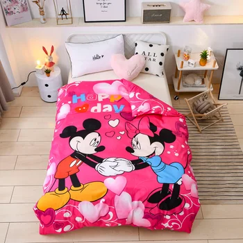 

Disney 100% Cotton Quilt Cover Mickey Minnie Mouse Children Student Comforter Cover Cartoon Princess Girls Bed Duvet Cover Only