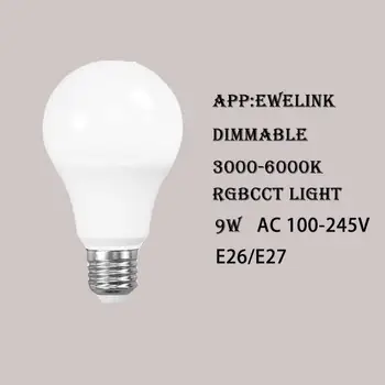 

Ewelink WiFi Smart Light Bulb Dimmable Cool/warm Light RGB CCT Multicolored Wake-Up Lights Work With Amazon Alexa Google Assist