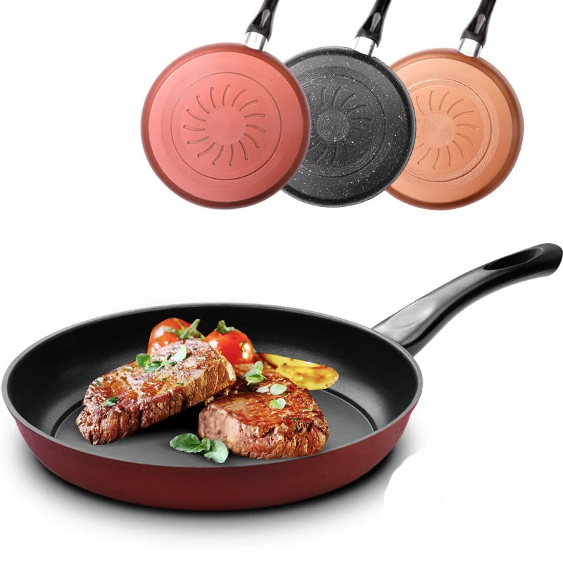 

26cm Frying Pan Without Oil Smoke Non-stick Pan Pan Small Wok Cooker Gas Universal Cast Iron Induction Pot Cast Iron Pan Wok