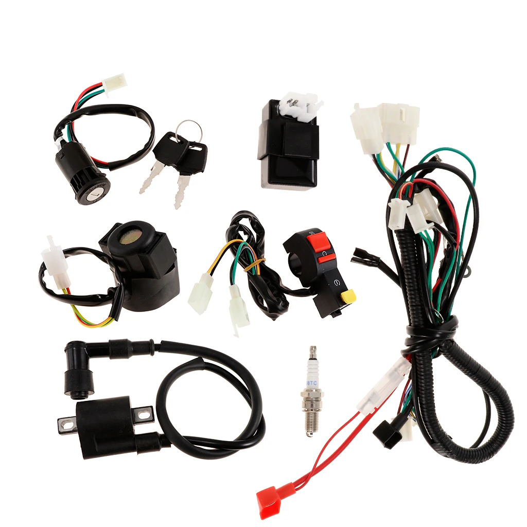 

1 Set Motorcycle Motorcross Wiring Harness CDI Relay Kit For 150CC Dirt Pit Bikes