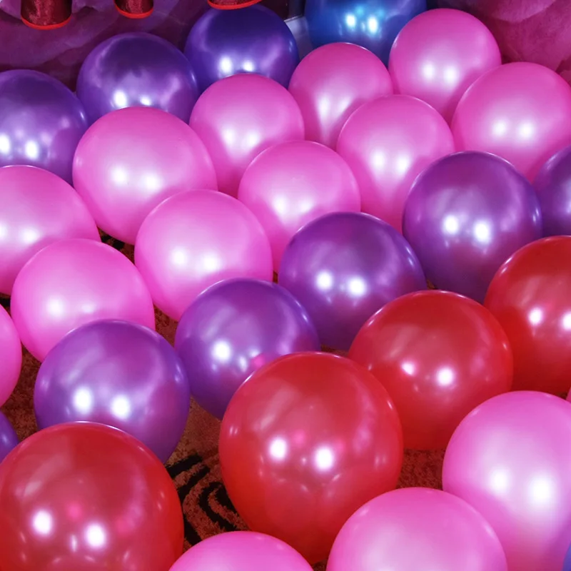 100 шт./лот 10 дюймов латексные воздушные шары для гелия круглые шары толстые жемчужные золотые серебряные воздушные шары для свадьбы вечеринки дня рождения ребенка