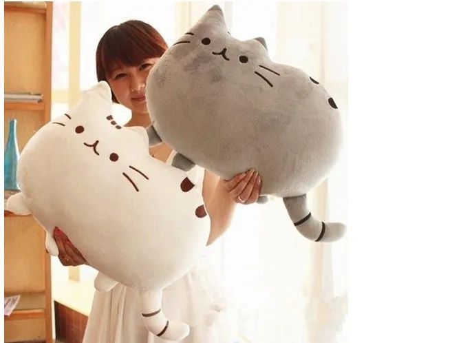Большая кошка Dakimakura 40 см плюшевая Мягкая кукла подушка многоцветный Ленивый Кот милая кукла PP ватный диск Рождество Хэллоуин фестиваль