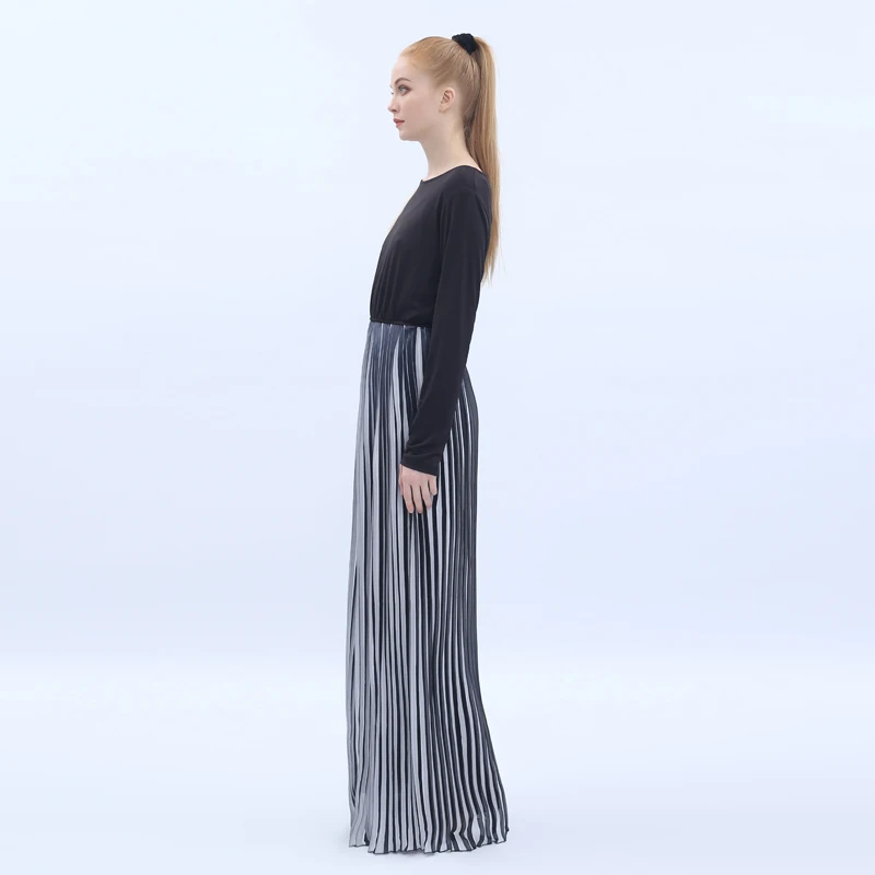 Черное плиссированное платье abaya Дубай мусульманский хиджаб Турецкая мусульманская одежда Абая для женщин Elbise Caftan марокканский кафтан Djelaba