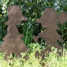 1 комплект, высота 48 см, французская страна, цельножелезное цветочное украшение, цветочный сад, садовые продукты