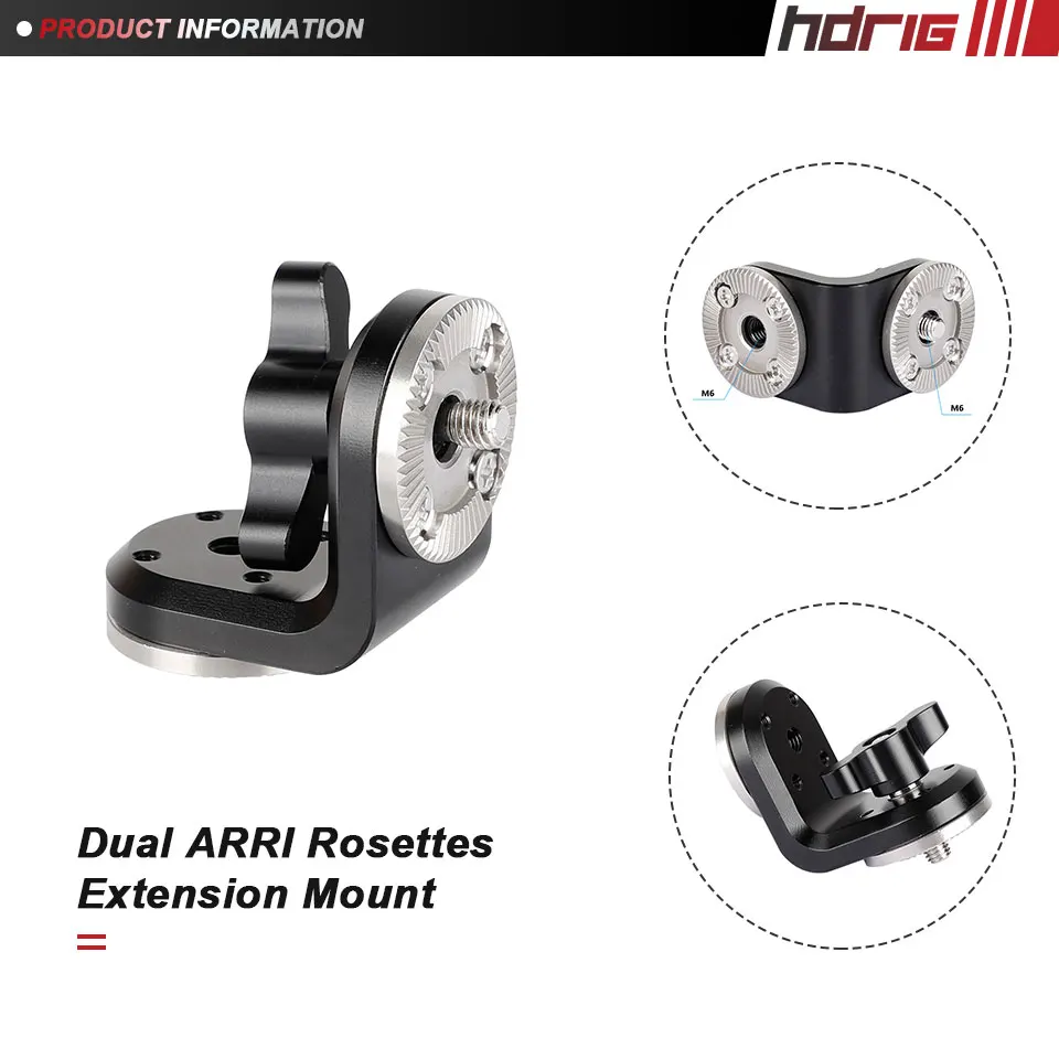 hdrig com a linha m6 central para acessórios da câmera