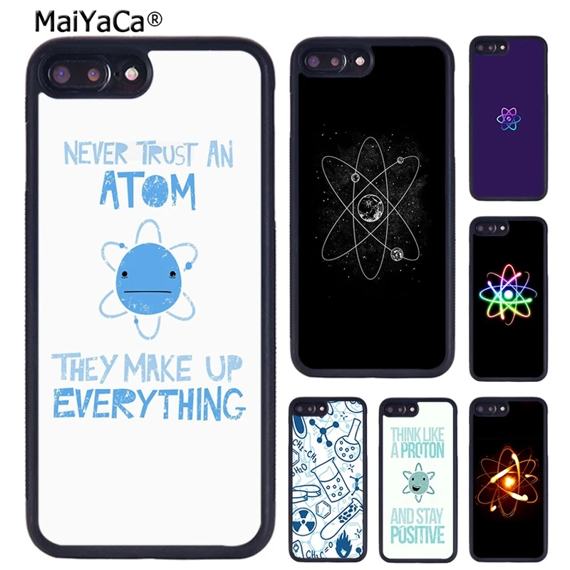 MaiYaCa Atom chemical Science чехол для телефона iPhone X XR XS 11 12 Pro MAX 5 6 S 7 8 Plus Samsung Galaxy S6 S7 S8 S9 S10 |