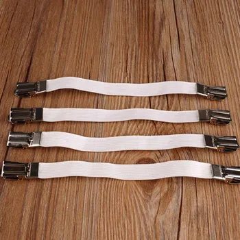 

4pcs Useful Multipurpose Bed Sheet Fasteners Mattress Elastic Holder Clip Grippers Tool Bed Sheet DIN889