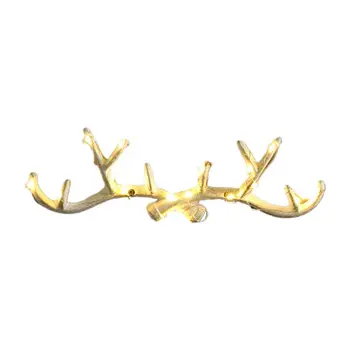

Cast Iron Vintage Deer Antler Wall-mounted Coat Hooks Home Decorative Hook Rack