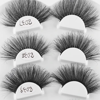 

4 Pairs Women Resuable Mixed Style 25mm 8D Mink False Eyelashes Natural Long Eyelashes Extension Eye Makeup Beauty Tools