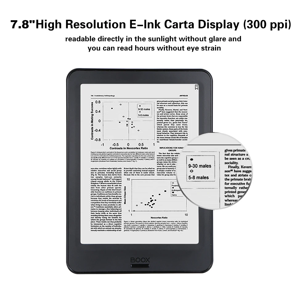 BOOX NOVA Pro 7," для чтения электронных книг 300PPI Carta двойной Цвет передний Передний фонарь UItra HD читалка 2G/32 ГБ 4-х ядерный Android 6,0 для чтения электронных книг