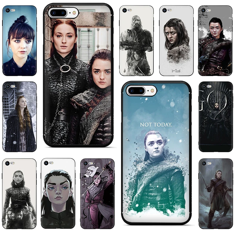 

Game of Thrones Arya Stark Soft TPU Silicone phone Cover case for iPhone 5 5S 6 6s 7 8 plus X XR XS 11 Pro Max