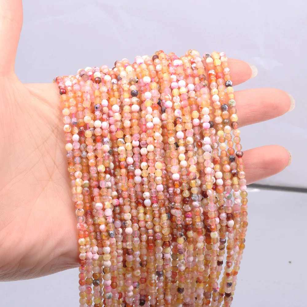 Natural Stone Faceted Scattered bead charm crystals small Beads for Jewelry  Making DIY Necklace Bracelet Accessories