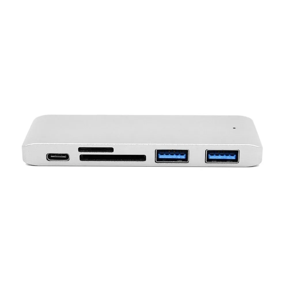 LESHP 5 в 1 type C к USB 3,0 концентратор адаптер для зарядки синхронизации данных кард-ридер многопортовый комбинированный конвертер для Macbook Pro 1" 15"