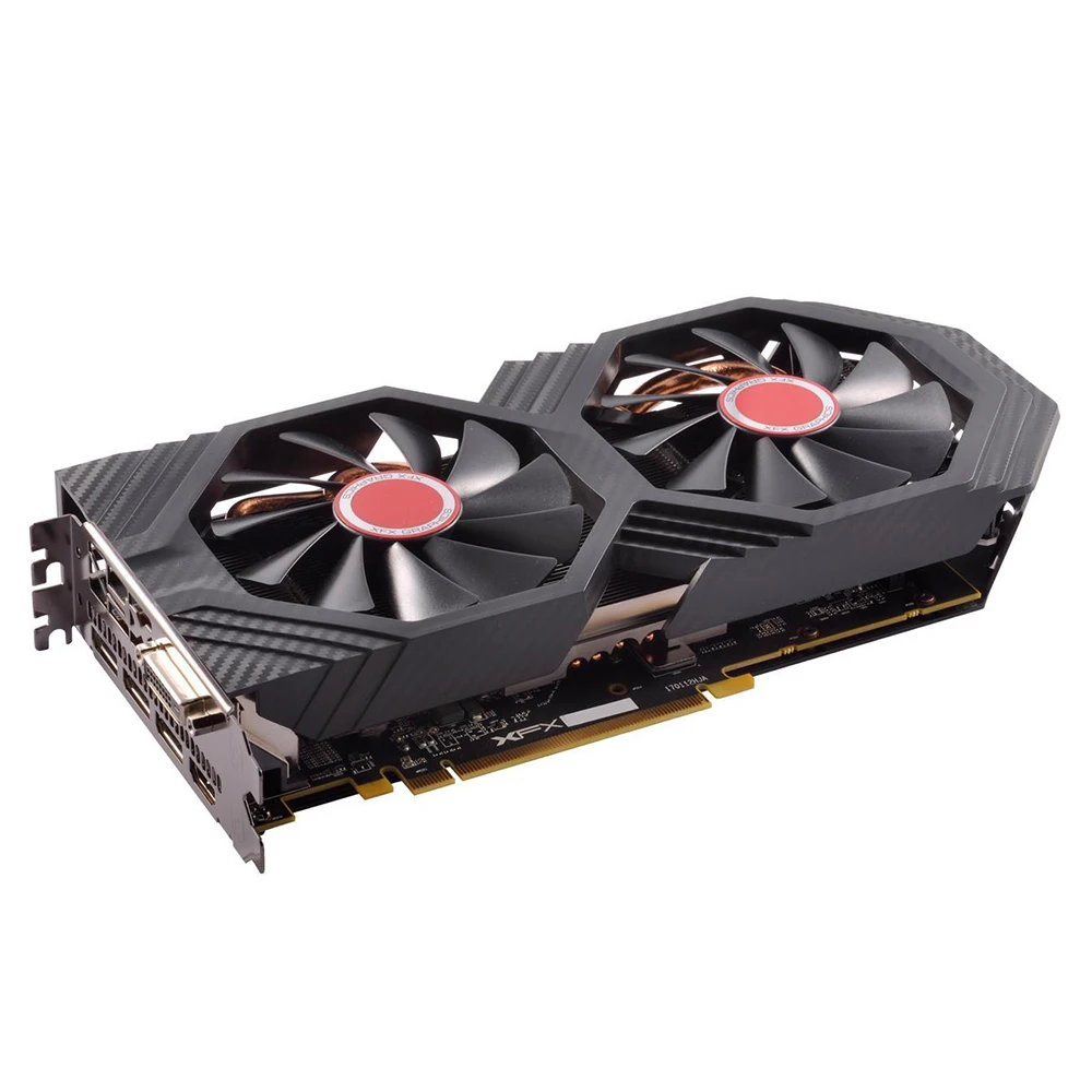XFX AMD Radeon RX580 8 ГБ DDR5 Видеокарта AMD GPU RX580 8 Гб 256 бит видеокарты игровой ПК видеокарта оригинальные б/у карты