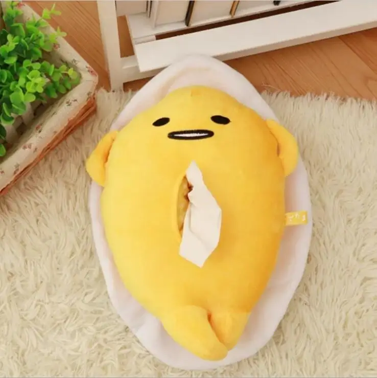 Мультяшная плюшевая игрушка Gudetama коробка для салфеток бумажные Чехлы полотенец