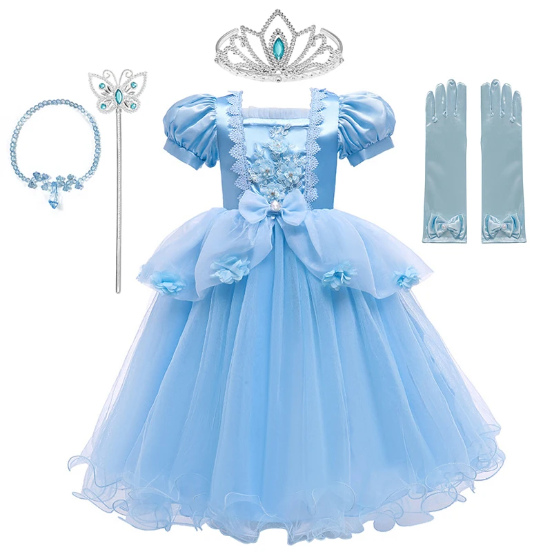 Vogueon Di Lusso Del Vestito Delle Ragazze Di Stampa Della Principessa Elena Avventura Abiti Di Natale Di Cosplay Del Costume Del Capretto Di Complean