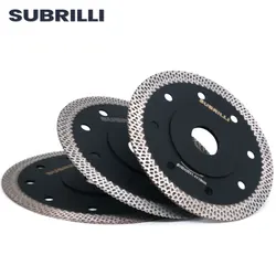 SUBRILLI – disque de coupe diamant 4 "4.5" 5 ", lame de scie Turbo, pour carrelage, marbre, granit, pierre, Type de maille 105/115/125mm 