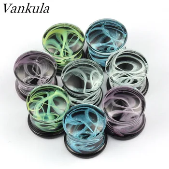 

Vankula wholesale 12pcs/Lots Bulk Ear Weight Hanger Stretcher Expander Weights Piercing Body Jewelry Earring With Ribbon Grain