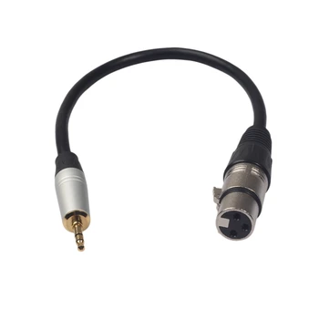 

Xlr 3Pin Female To 3.5Mm 1/8 Inch Trs Male Connector o Adapter Cable for Mixer Amplifier Mixing Console Microphone 0.3 Meter