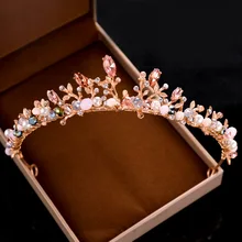 Миссия Ming Crown Лидер продаж корейский стиль Хрустальная корона принцесса день рождения представление головной убор Корона невесты свадебный головной убор