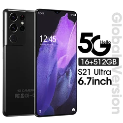 Cheap Phone S21 Ultra 5G Celular Global Version Smartphone Qualcomm 888 6800mAh 6.7 Inch 4G 16GB 512GB Android 11 Cellphone