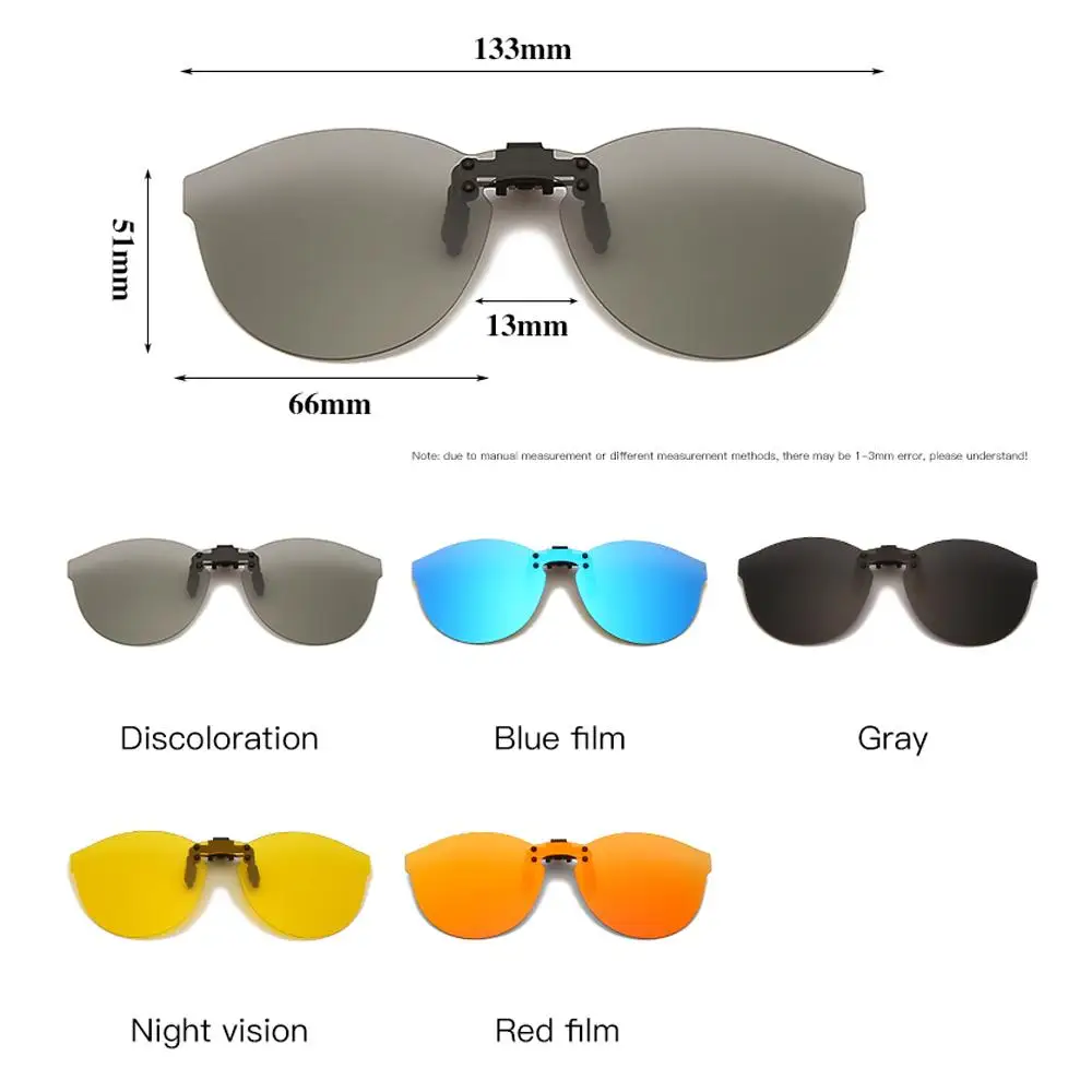 udsende slank skrig Polarized Flip Clip Sunglasses Uv400 | Clip Polarized Sunglasses Rimless -  Mirror - Aliexpress