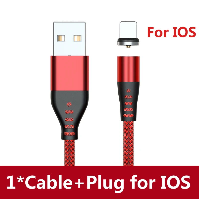 AUFU LED Magnetic USB Charging Cable Type C Phone Cable Magnet Charger Micro USB Cord For Xiaomi Samsung For iPhone 12 magnetic phone charger Cables