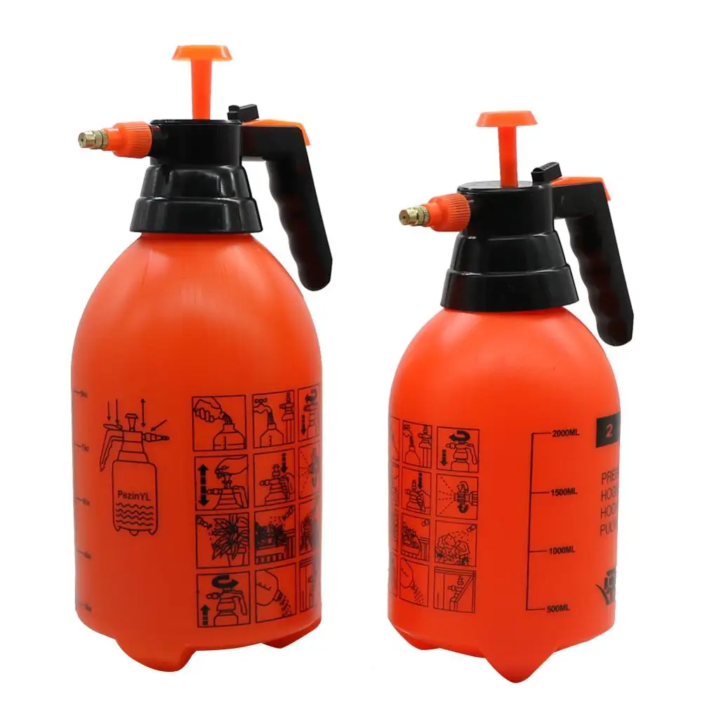 Pulverizador de pressão manual, 2l e 3l tipo bomba de bico de latão para irrigação de jardim ferramentas de jardinagem e equipamento bico de névoa 1 pc