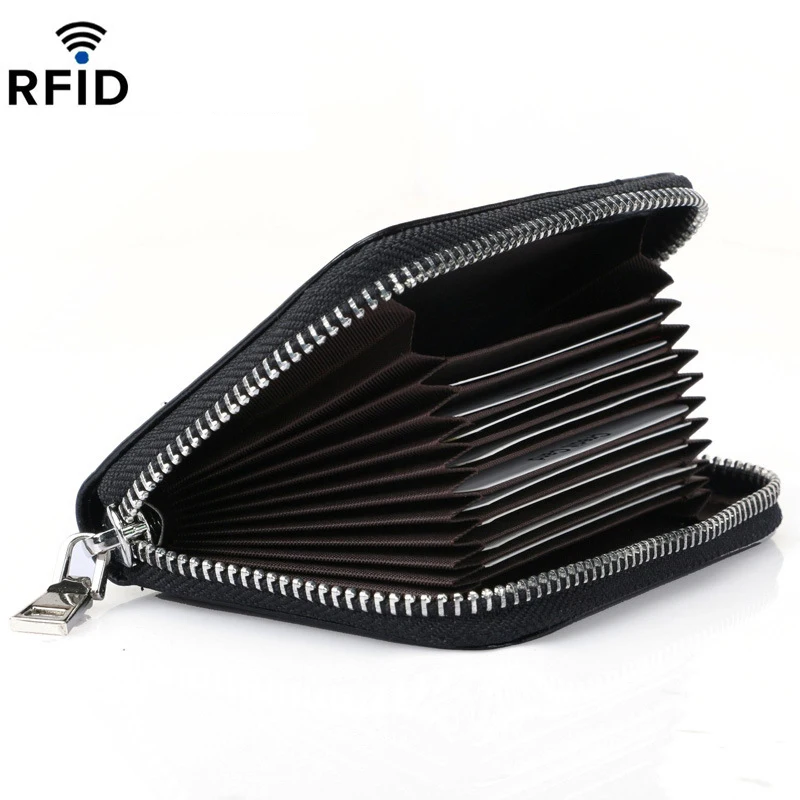 Волшебная рыбка, RFID, настоящая кожаная посылка, первый слой, кожа, мульти-карта, орган, карта, пакет, нейтральная молния, сумка для кредитных карт