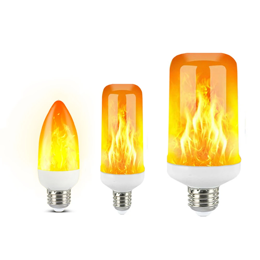 new led dynamic flame effect fire light bulb e27 b22 e14 led2urhome specifications product type led flame effect bulb base type b22 e27 e14 light source 2835 epistar chips