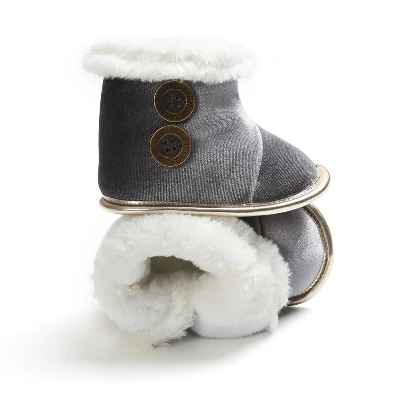Для новорожденных зимние сапоги Первые ходоки Модная одежда для детей, Детская мода обувь для девочек меховые зимние супер теплые Prewalkers