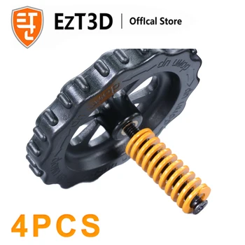 

For Ender 3 MK3 CR-10 4PCS Heated Bed Spring Leveling Kit Adjustment Nut Springs Screw Heatbed Adjusting Kit 3D Printer Parts