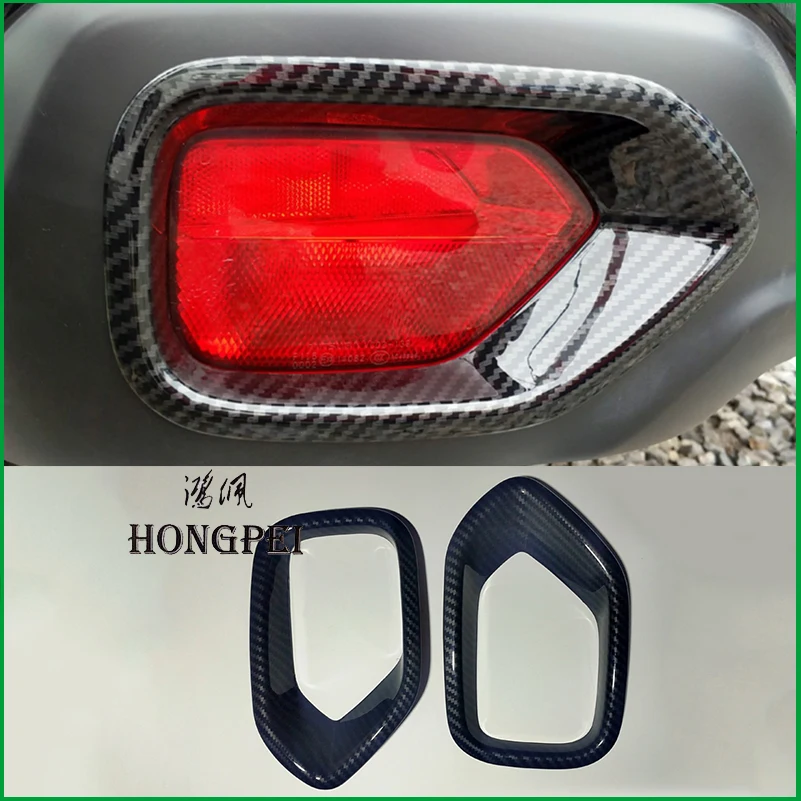 

For Subaru Outback 2015 2016 2017 2018 Rear Bumper Fog Lamp light Frame Cover Sticker Trim Car Styling Auto Parts
