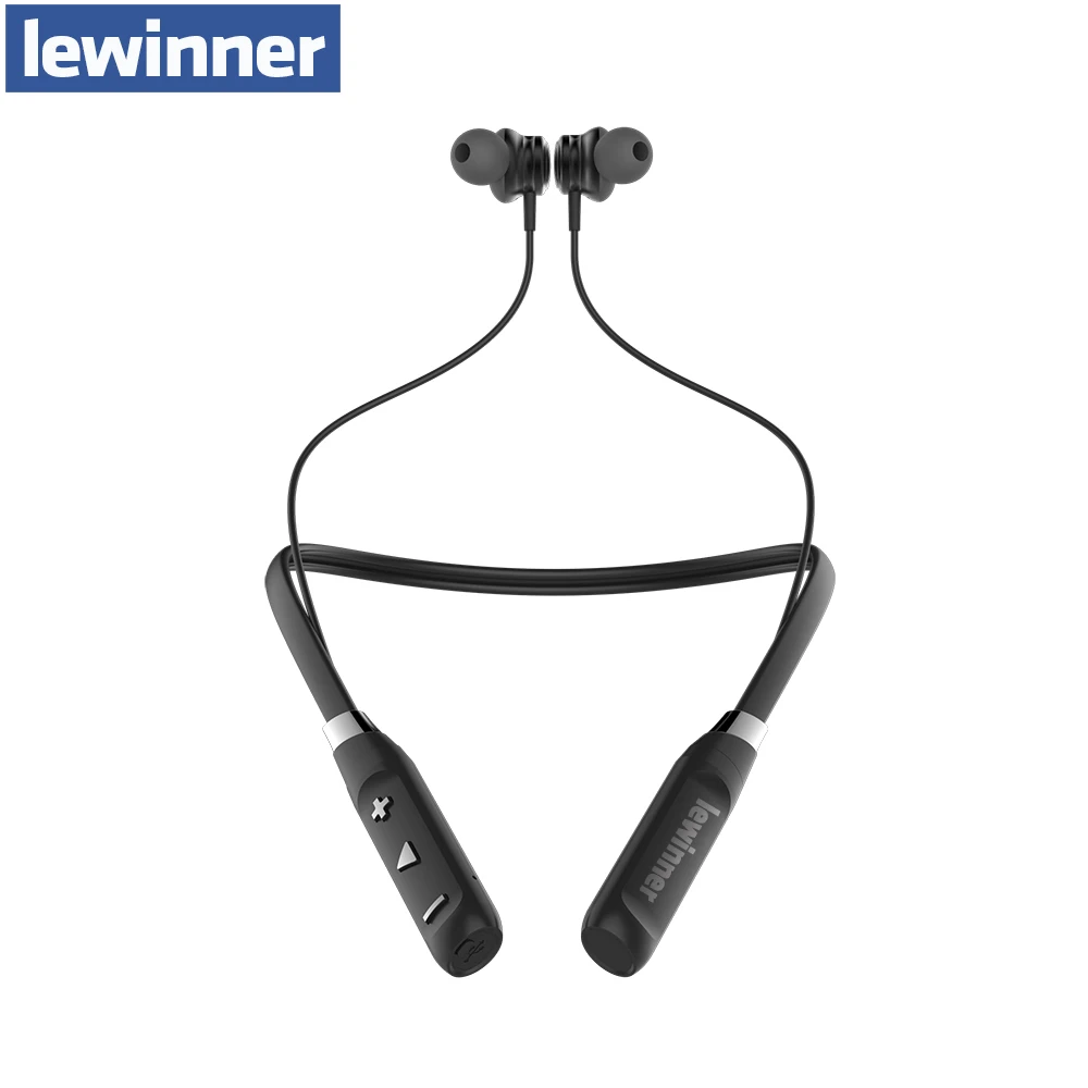Lewinner J16 Bluetooth наушники Встроенный микрофон Беспроводной легкий шейным спортивные