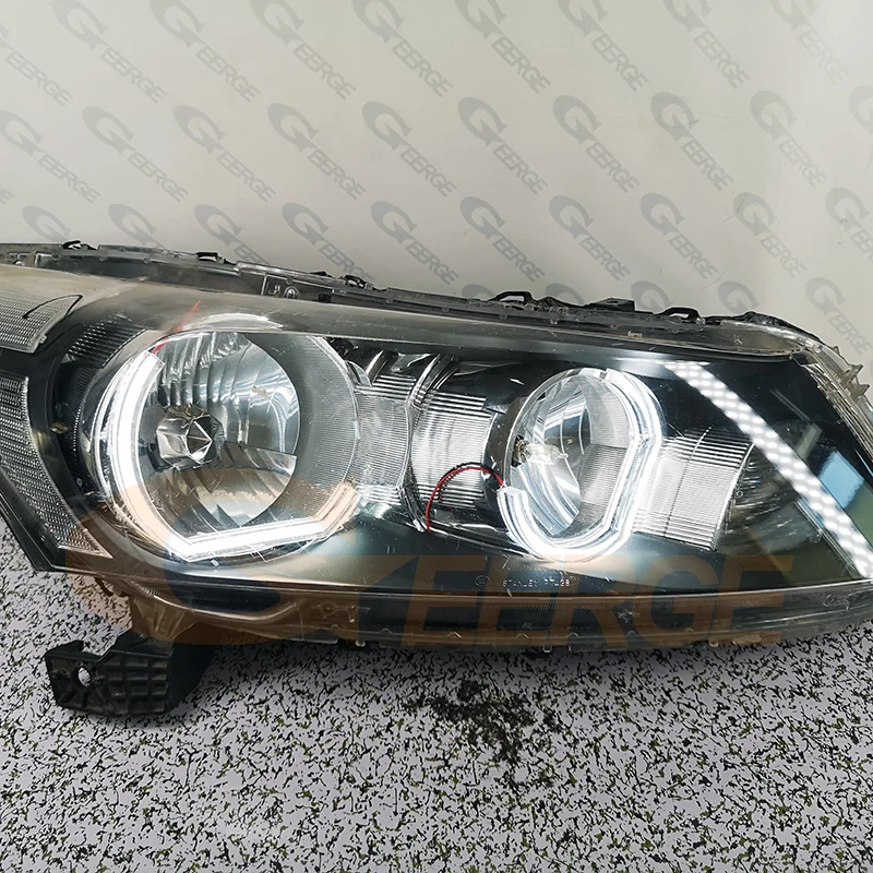 Для HONDA ACCORD 2008 2009 2010 2011 2012 Седан фары ультра яркие DTM M4 Стиль led Ангельские Глазки Halo