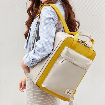 

2020 new backpack Korean style leisure portable college style schoolbag female lightweight travel waterproof backpack