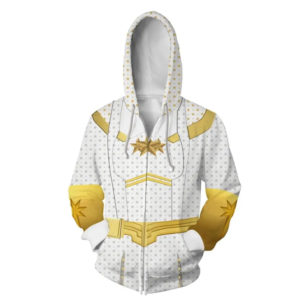 The Boys Seven Homelander Deep Starlight A-Train 3D Print Hoodies Sweatshirts Cosplay Costumes Hooded Casual Coat Jacket