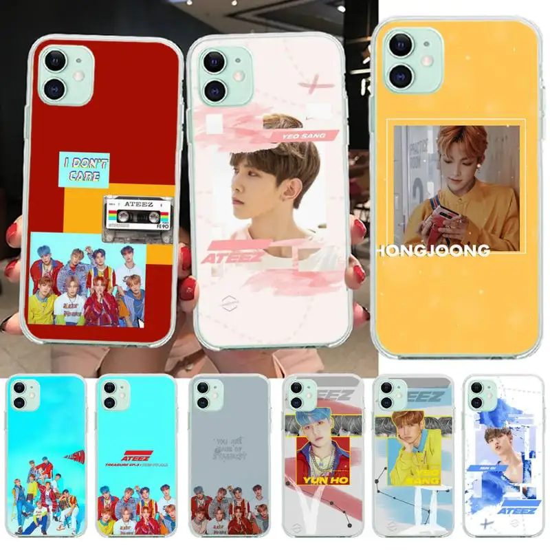 Чехол для телефона из ТПУ PENGHUWAN ATEEZ HongJoong черный корпус iPhone 11 pro XS MAX 8 7 6 6S Plus X 5S SE XR |