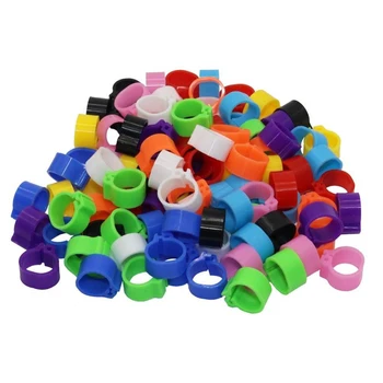 

200pcs Bird Rings 10mm Leg Bands Clip Pigeon Dove Chicks Duck Bantam Poultry PL