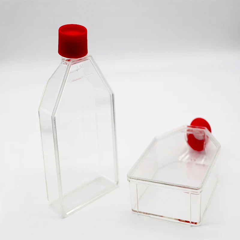 

25cm2 75cm2 175cm2 Plastic Cell Culture Flask Transparent Laboratory Supplies Filter Cap