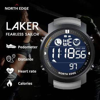 

Gift Original NORTH EDGE Smart Watch Men Waterproof 50M Swimming Running Pedometer Heart Rate Smartwatch For Android IOS