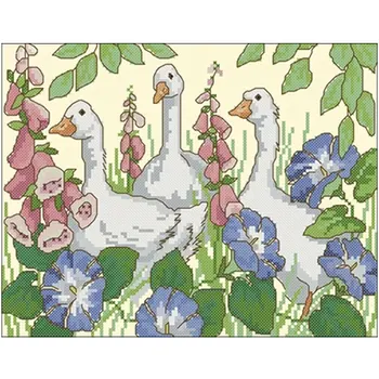 

gaggle patterns Counted Cross Stitch 11CT 14CT 18CT DIY Chinese Cross Stitch Kits Embroidery Needlework Sets