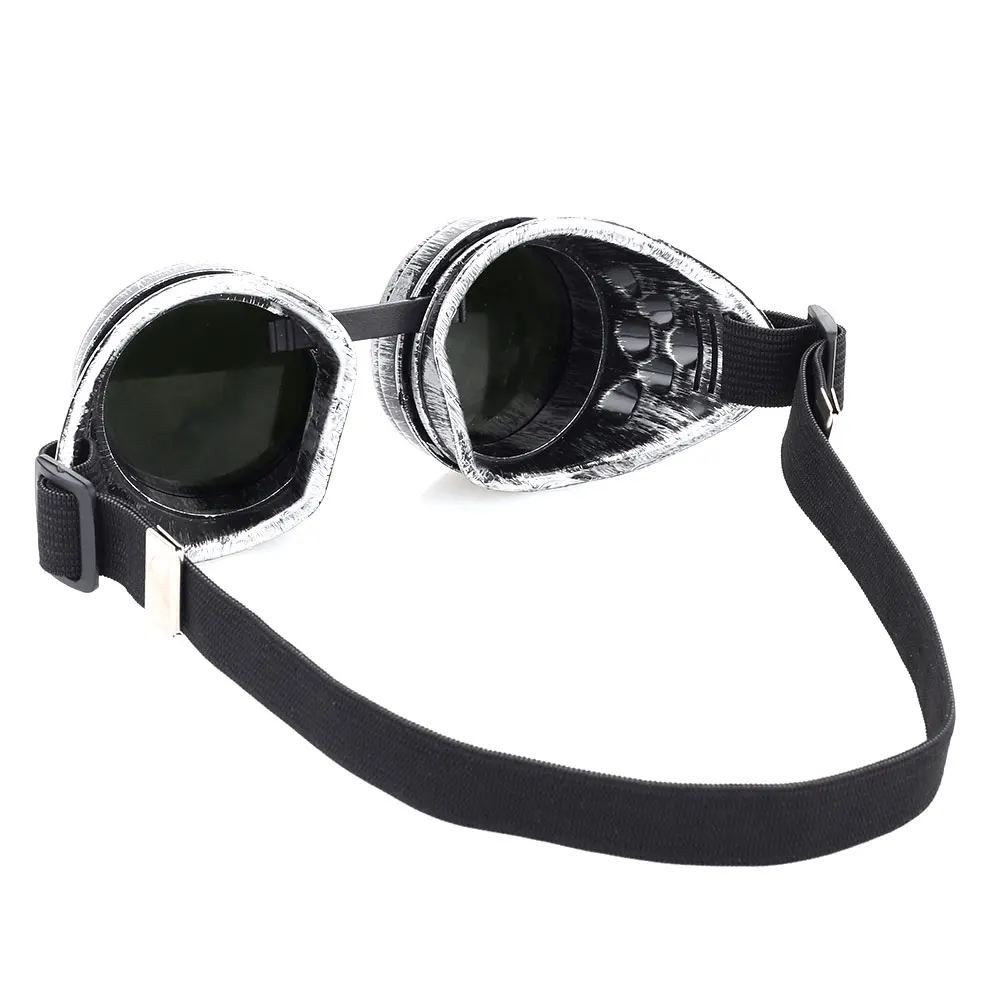 Universal Motorcycle Retro Glasses Double Lens PC Goggles Waterproof Fog Durable ABS