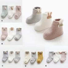 Носки для малышей, зимние теплые хлопковые носки с героями мультфильмов, носки унисекс для новорожденных девочек и мальчиков, одежда для малышей, аксессуары