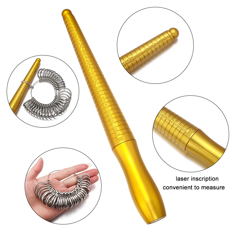 British/uk Ring Sizer Measuring Tool Metal Ring Mandrel,alloy Ring Rod,  Ring Size Measurement Two Piece Set Jewelry Making Tools - Jewelry Tools &  Equipments - AliExpress