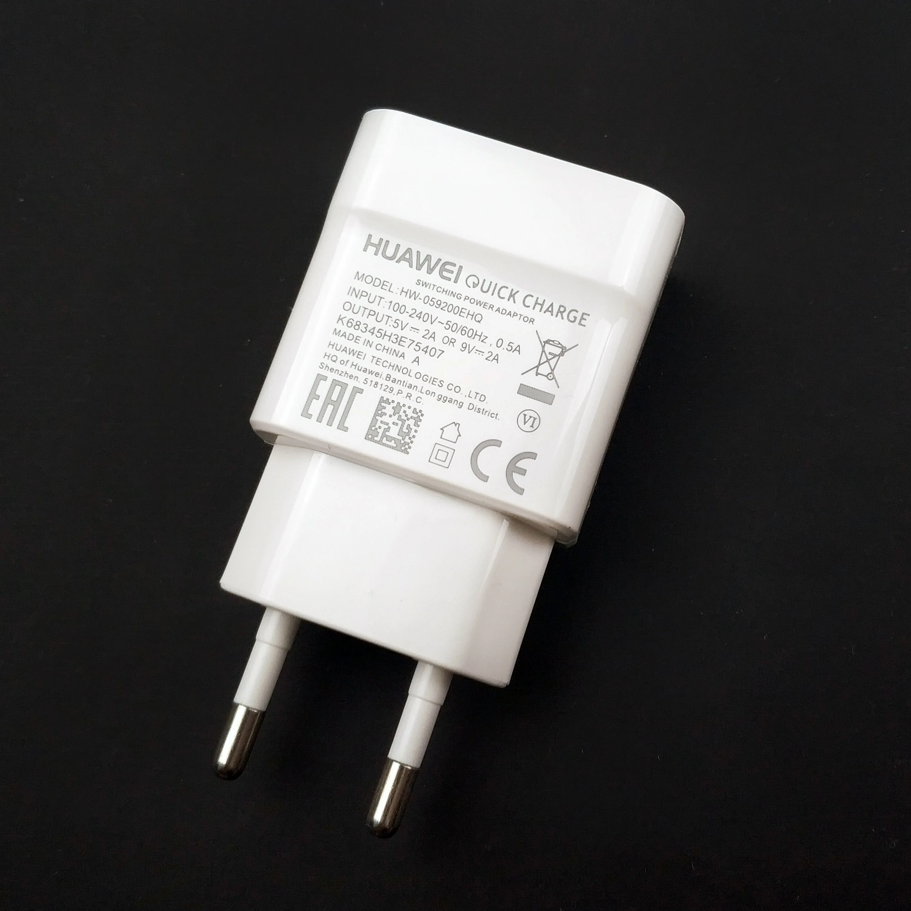 Подлинное huawei P10 lite зарядное устройство 9V2A EU настенный быстрый Usb QC2.0 зарядный